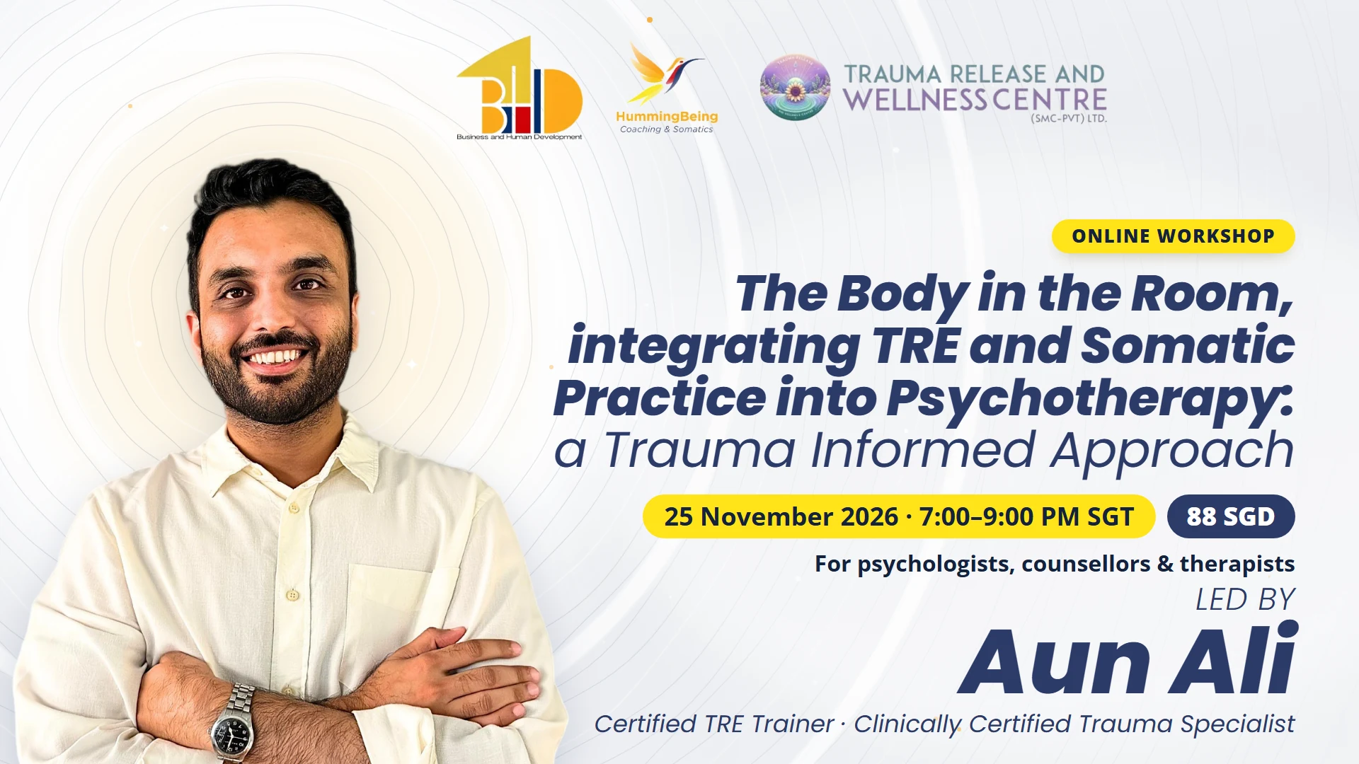 The Body in the Room — online workshop with Aun Ali, 25 November 2026